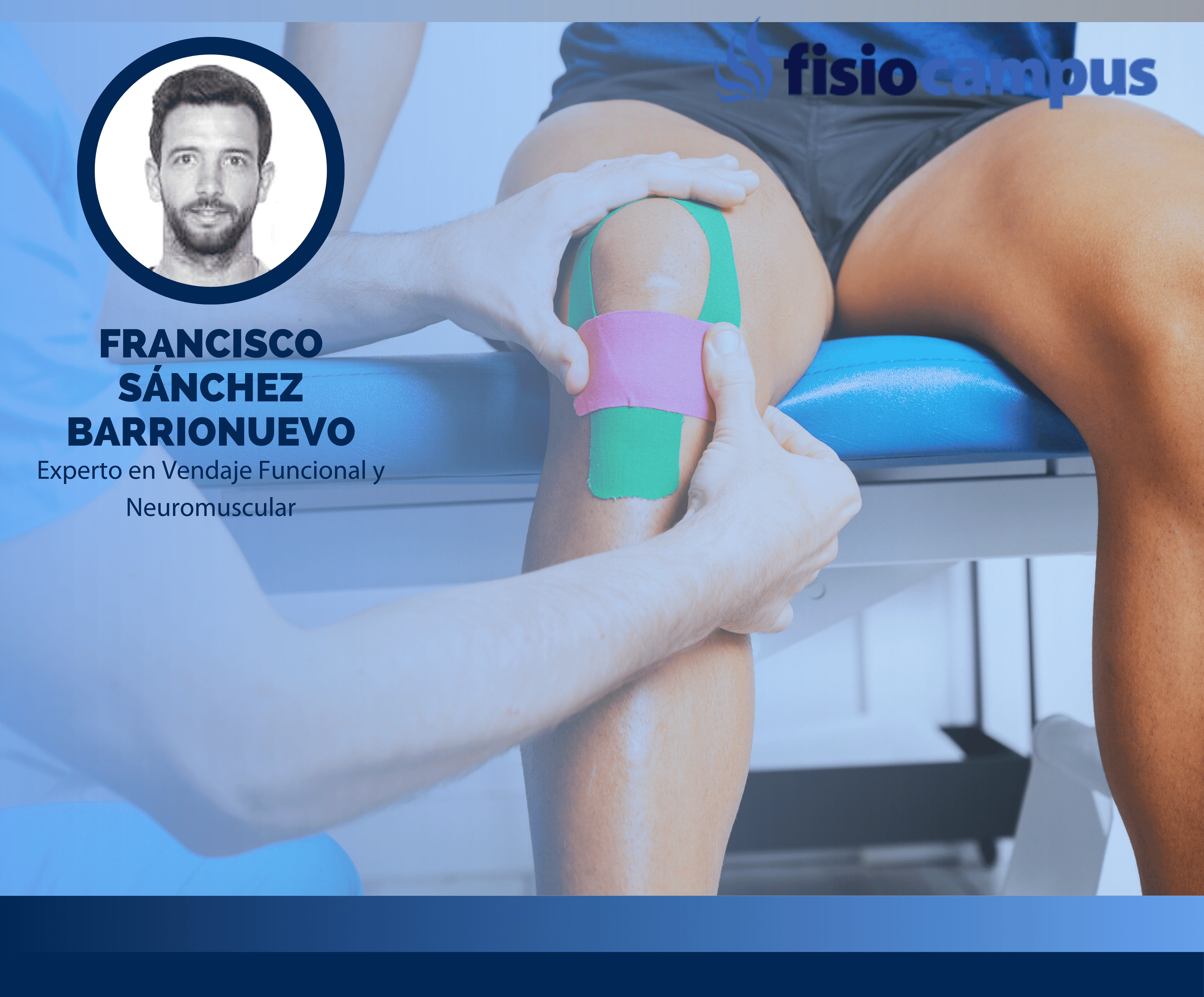 Aplicación de vendaje funcional y vendaje neuromuscular